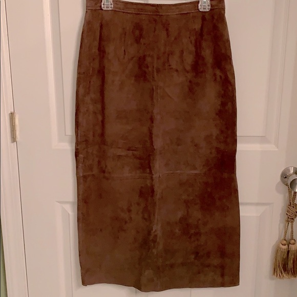 Leather Maxi Skirt - Picture 1 of 4